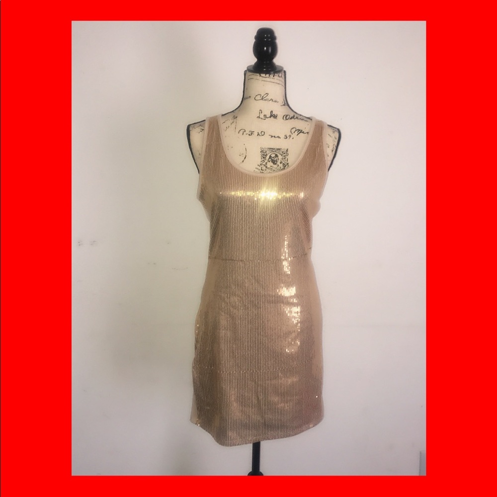 Gold dress